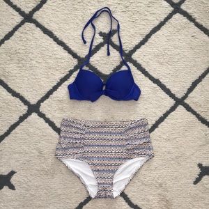 Aerie High Waisted Push Up Bridget Bikini Bathing Suit